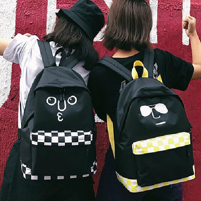 Plaid wild casual school bag