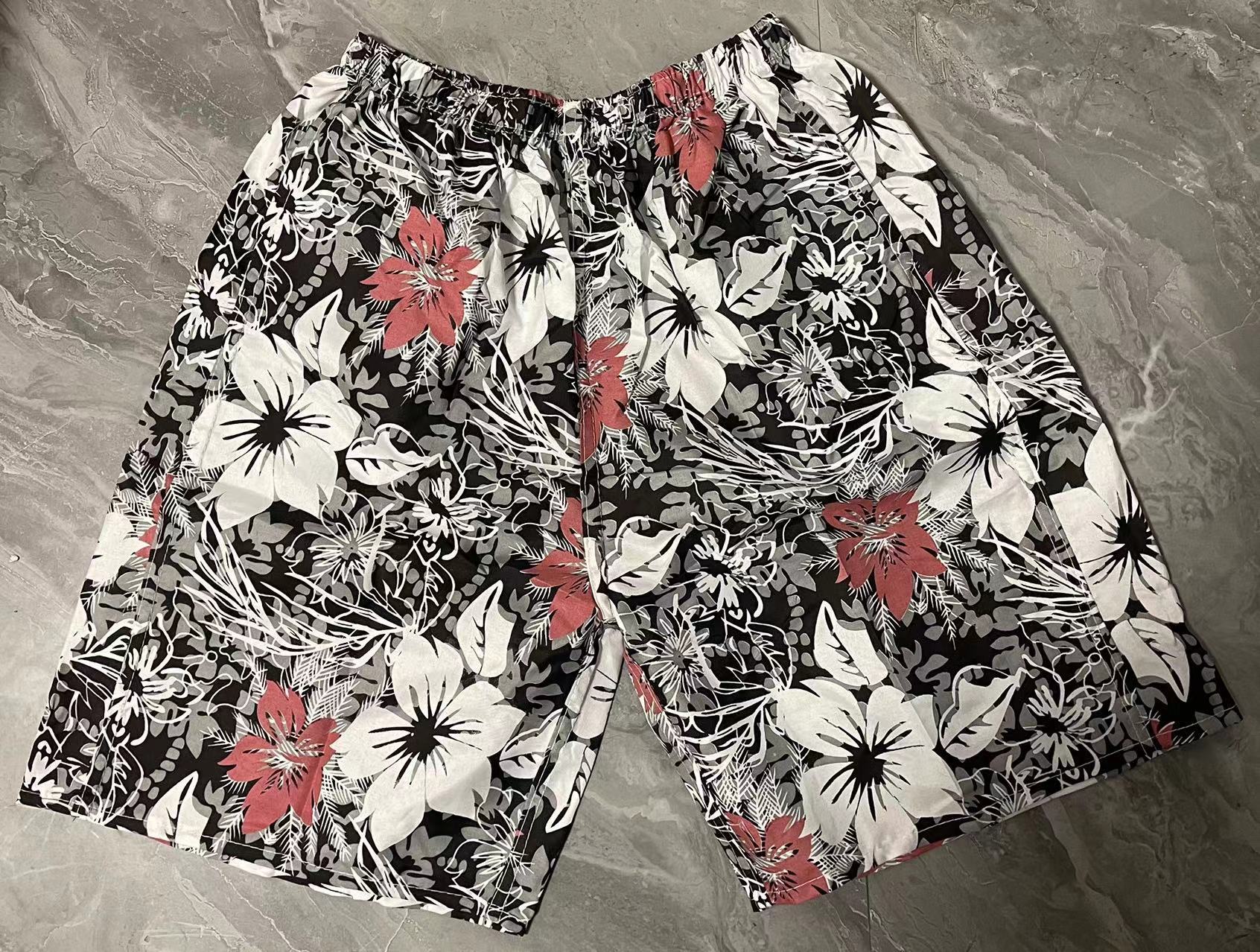 Fashion Men's Casual Printed Five-point Swimming Trunks