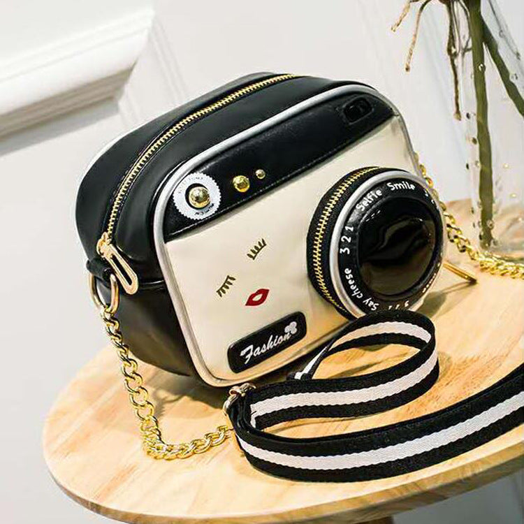 personality new summer fashion camera bag bag bag chain single shoulder bag