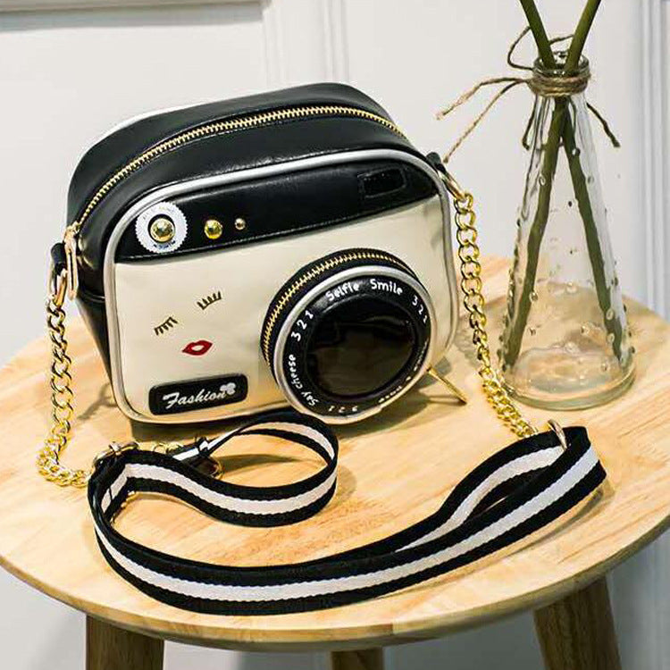 personality new summer fashion camera bag bag bag chain single shoulder bag