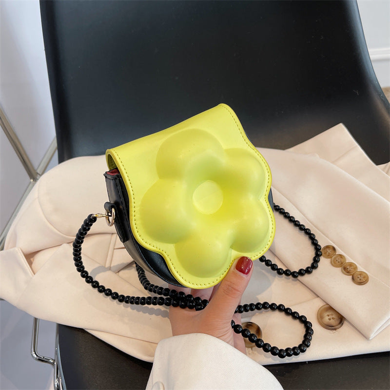 Mini Niche Design Flower Saddle Bag Fashion