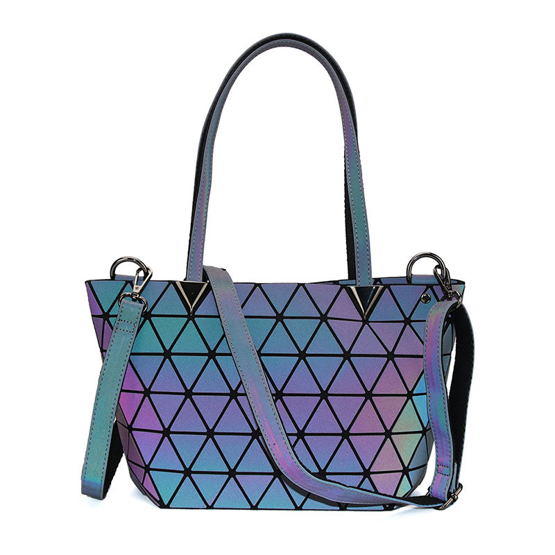 Luminous portable diagonal bag