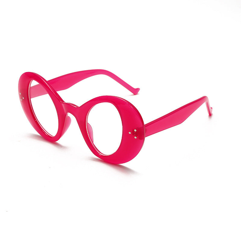 Ladies Funny Hip Hop Style White Glasses