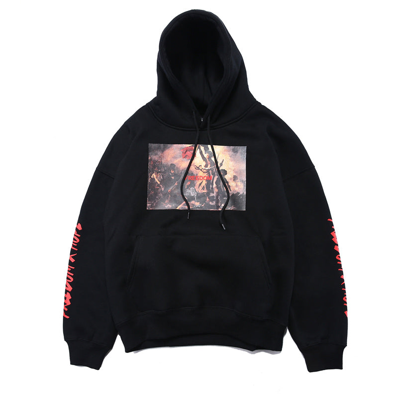 Fleece hooded sweatshirt