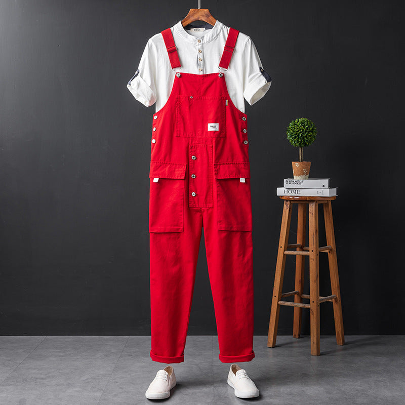 Suspenders Hip Hop Wide Leg Slacks