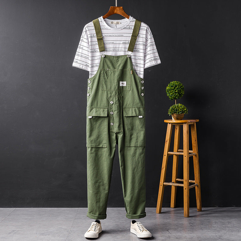 Suspenders Hip Hop Wide Leg Slacks