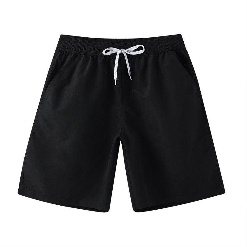 European And American Swimming Trunks Black Large Casual