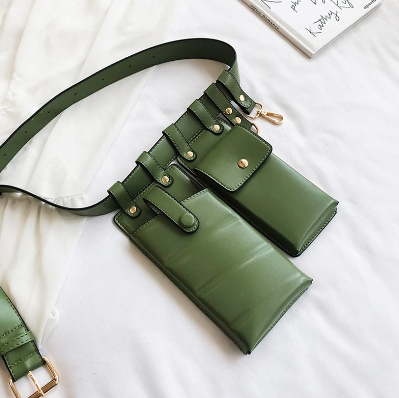 Mobile phone bag handbags new fashion pockets female tide Korean version of the shoulder bag personality girl small bag