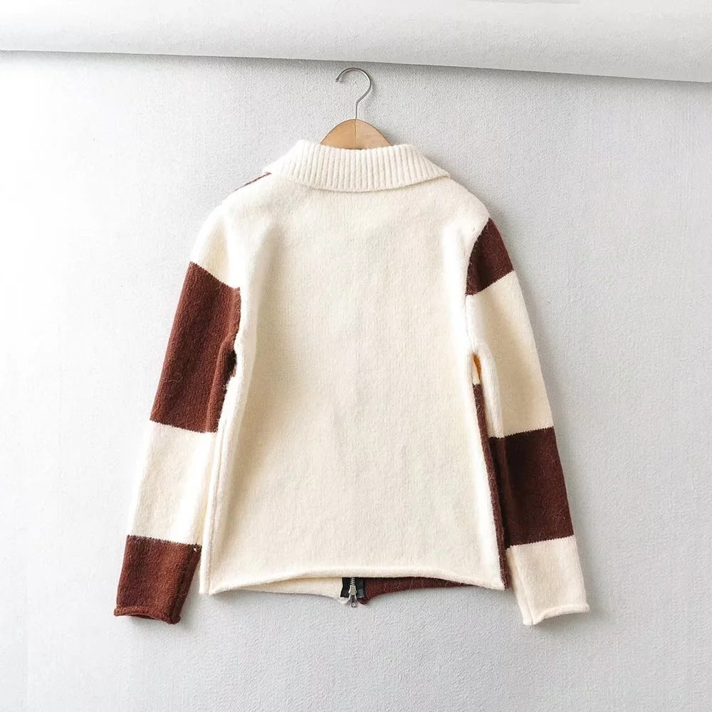 Fall Street Hipster Lapel Ladies Top