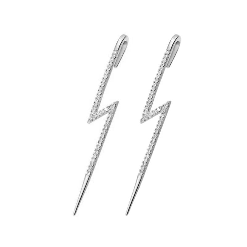 Glistening Ear Wrap Crawler Zircon Earrings Piercing Earrings Premium Earrings