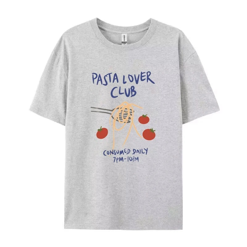 Women Retro Graphic Tee Fruit Print Crew Neck Short Sleeve
