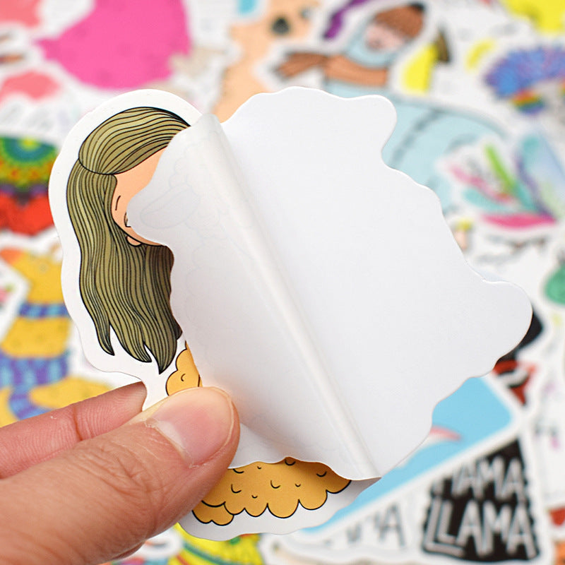 Alpaca graffiti stickers