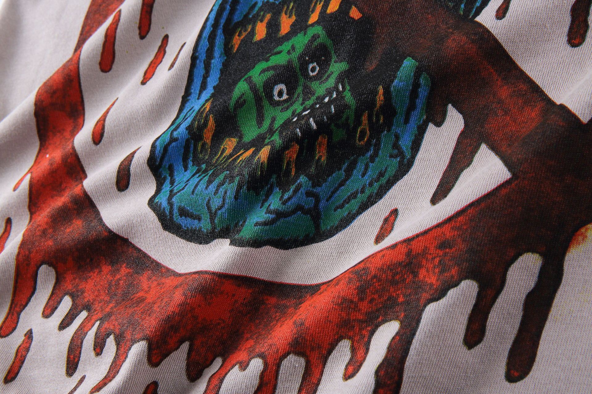 Street Skull Graffiti Coconut Long Sleeve T-Shirt