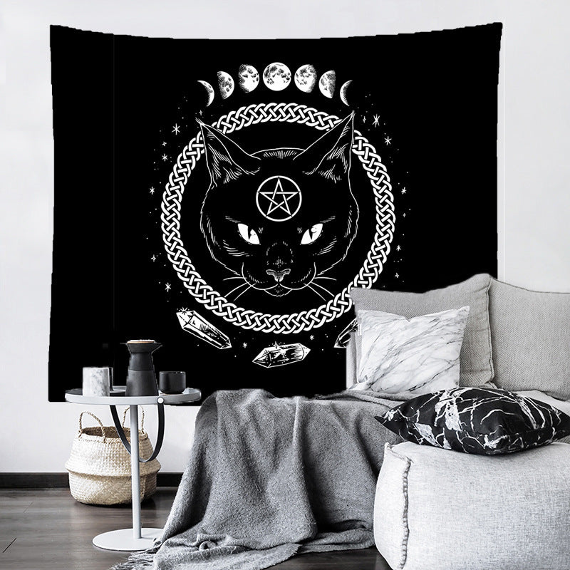 Background cloth skull tapestry printing home hanging cloth