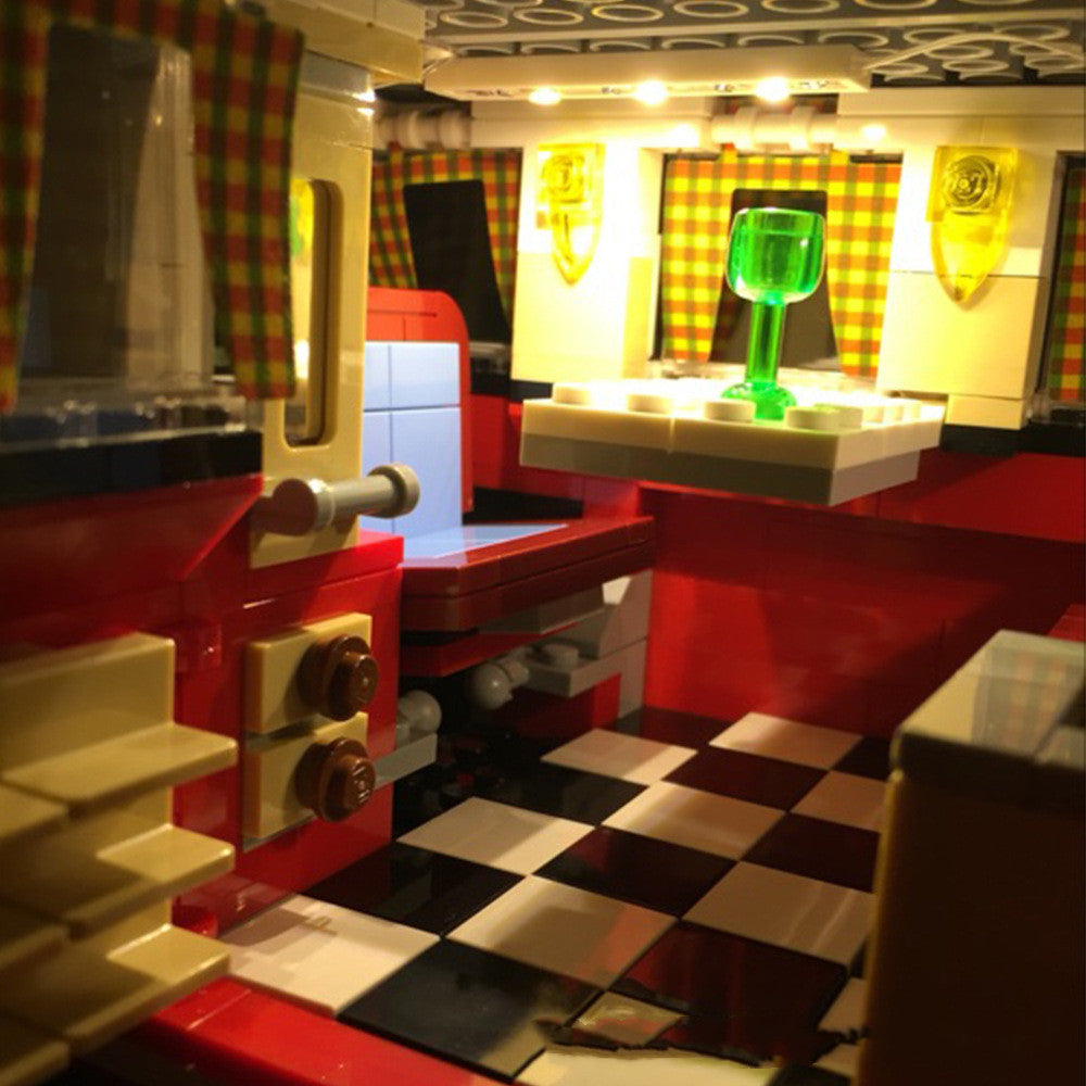 Luminous assembled building block lamps