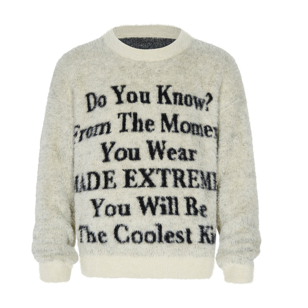 Street Slogan Letter Culture Sweater
