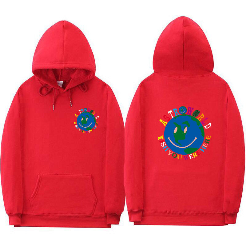 Street plus fleece hooded sweater