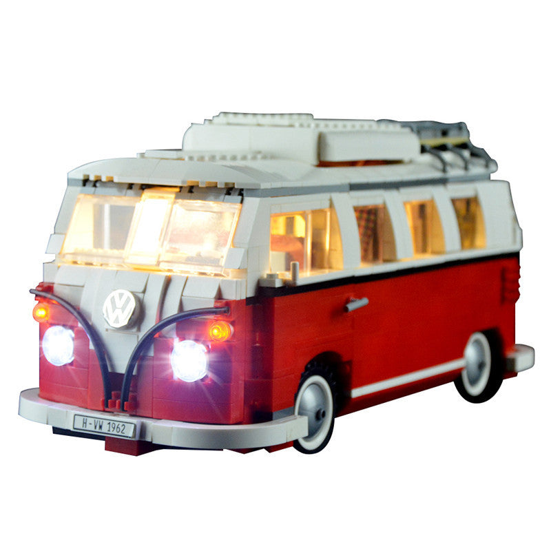 Luminous assembled building block lamps