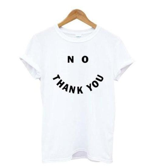 No Thank You Print Tee