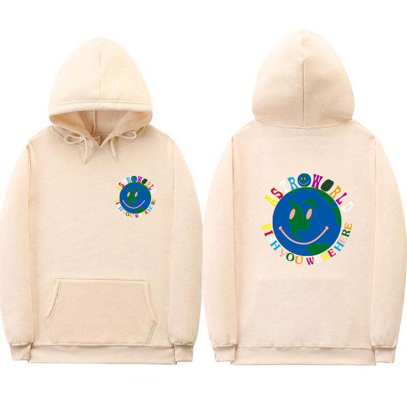 Street plus fleece hooded sweater