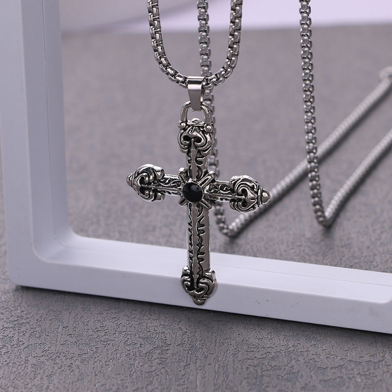 Men's Titanium Steel Hip Hop Fashion Hip Hop Stainless Steel Personalized Necklace