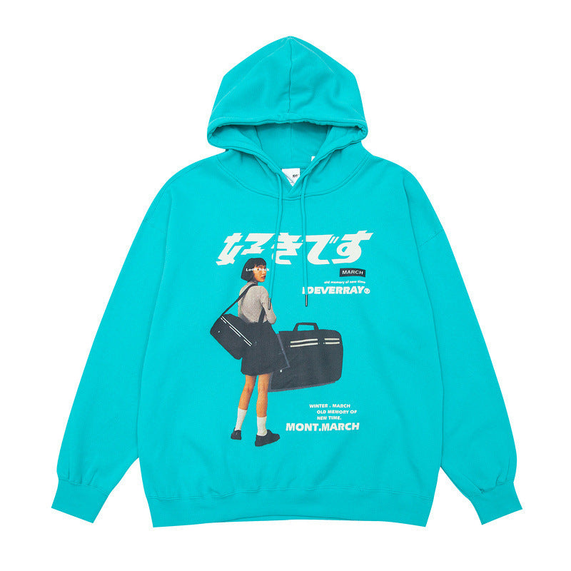 Hip-hop Street Portrait Print Top