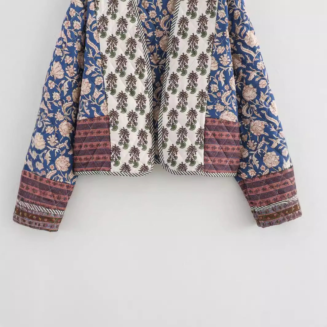 Women's Double-sided Printed Quilted Jacket