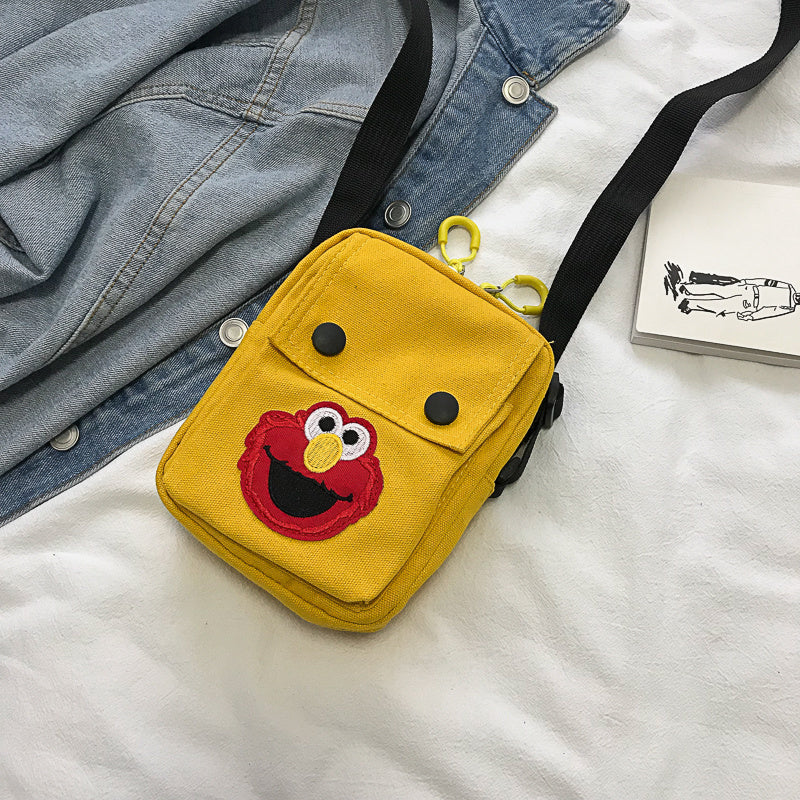 Versatile cross - span student shoulder bag