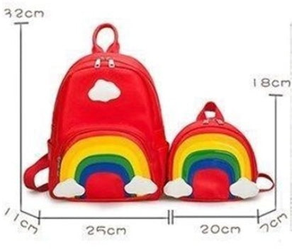 Snack Bag Fashion Pu Rainbow Trend Backpack
