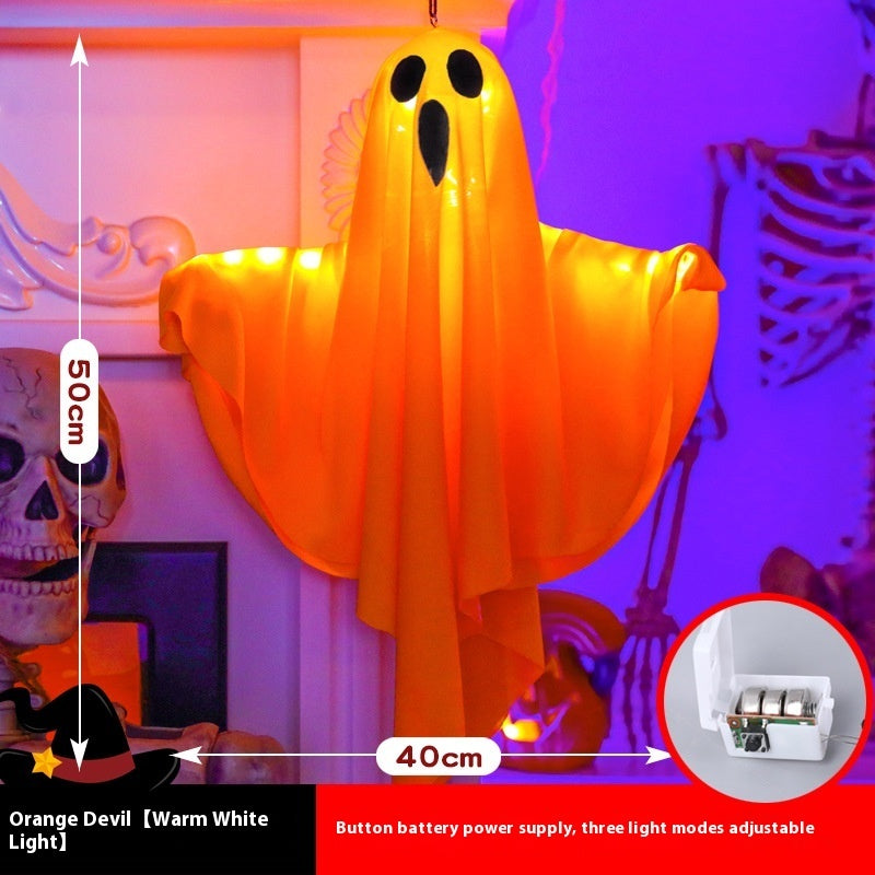 Halloween Hat LED Ghost Lighting Chain Ghost Festival Party Decoration