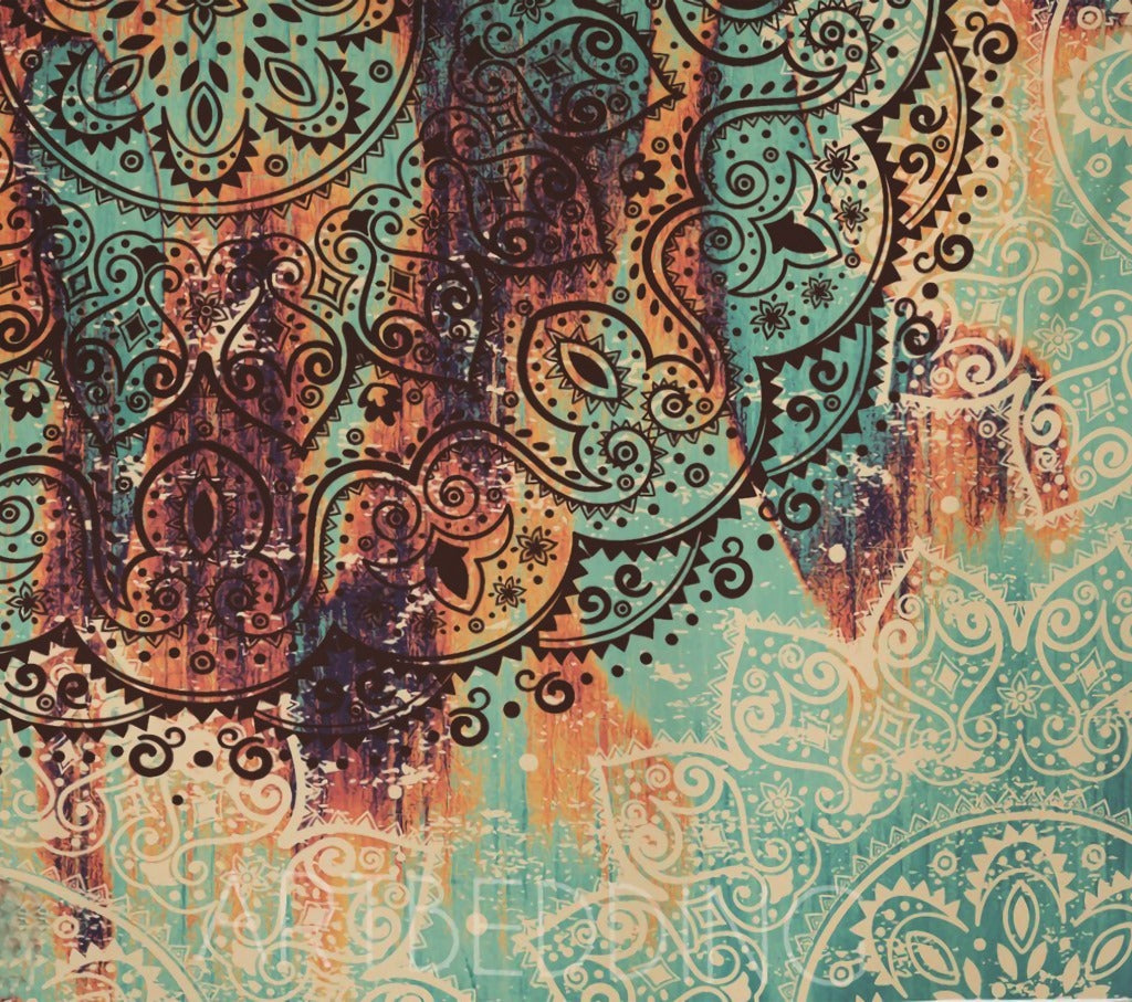 Cloth Mandala Flower Pattern Printed Tapestry