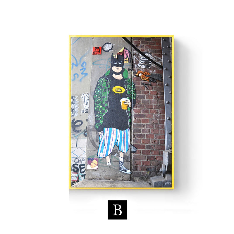 Street Graffiti Art Picture Abstract Cloth Painting