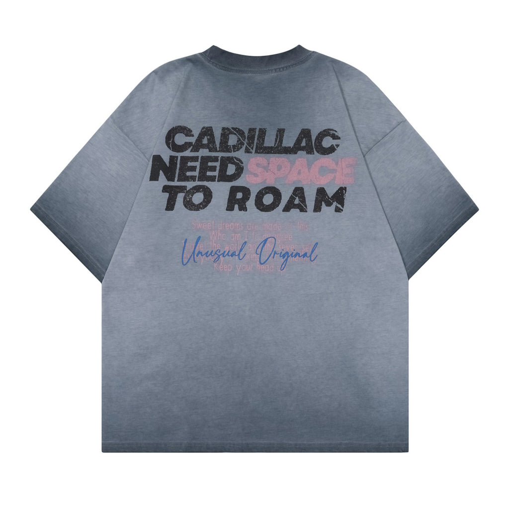 Street Tide Brand Washed T-shirt