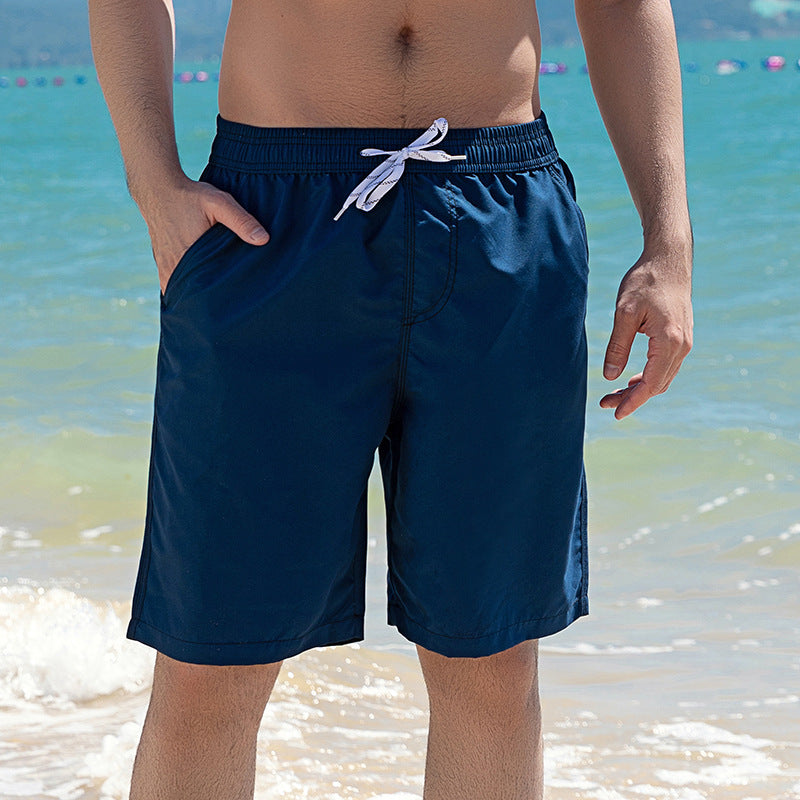 European And American Swimming Trunks Black Large Casual