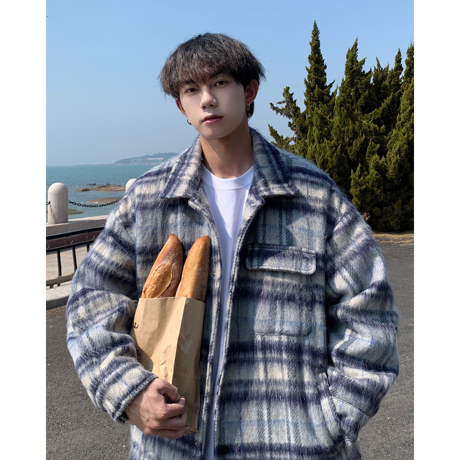 Thick Woolen Coat Men's Autumn And Winter