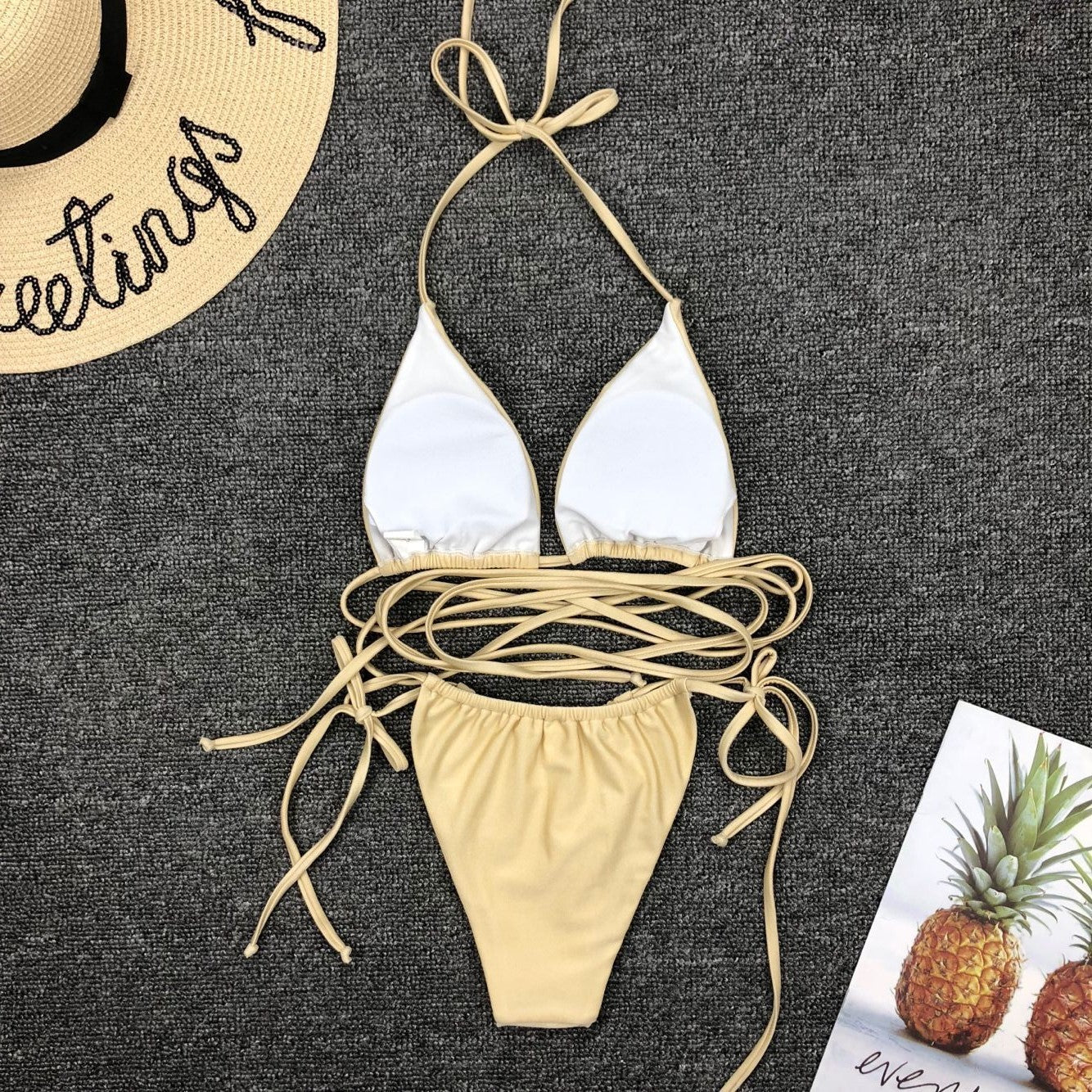 Simple bandage sexy swimsuit mini bikini