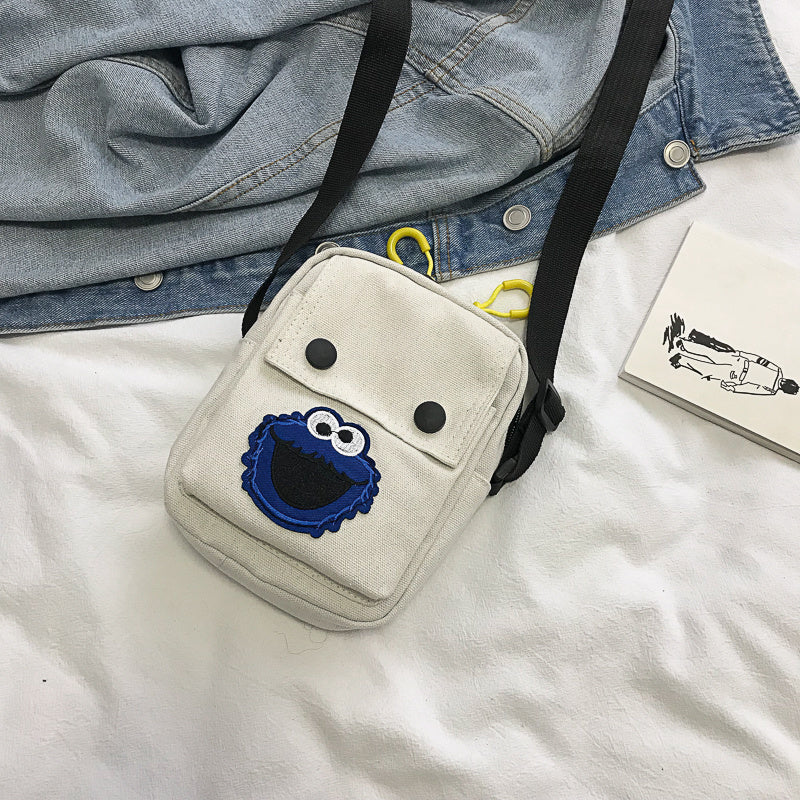 Versatile cross - span student shoulder bag