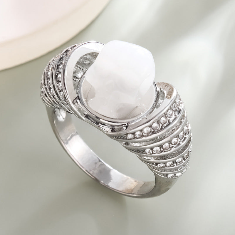 Diamond Skull Ring Punk Street