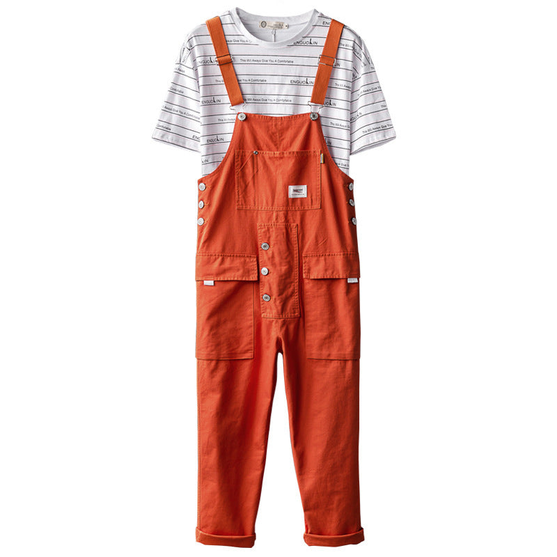Suspenders Hip Hop Wide Leg Slacks