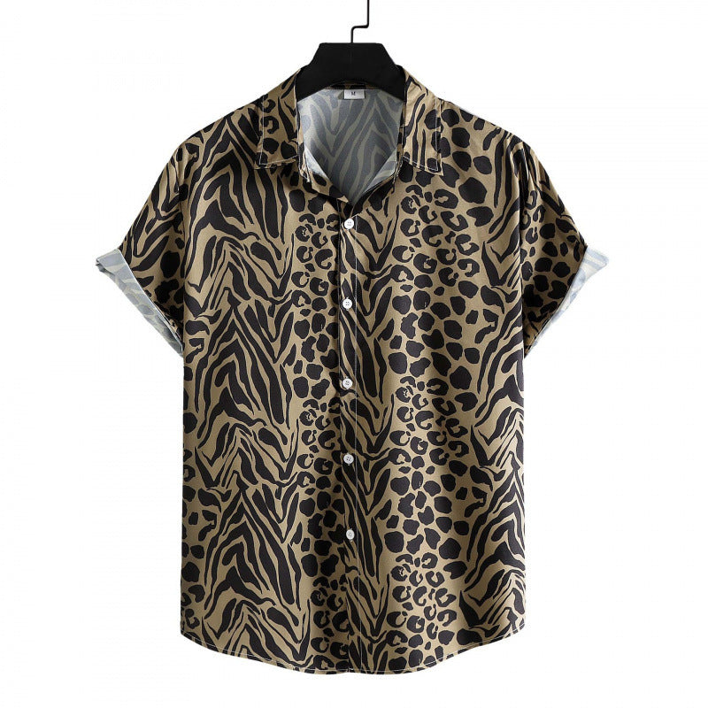 Summer New Plus Size Men's Casual Fashion 3D Digital Printing