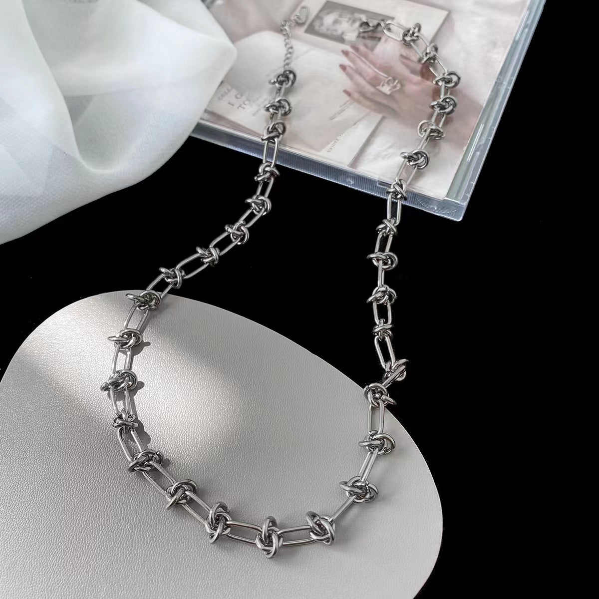 Street Style Knot Simple Pure Necklace