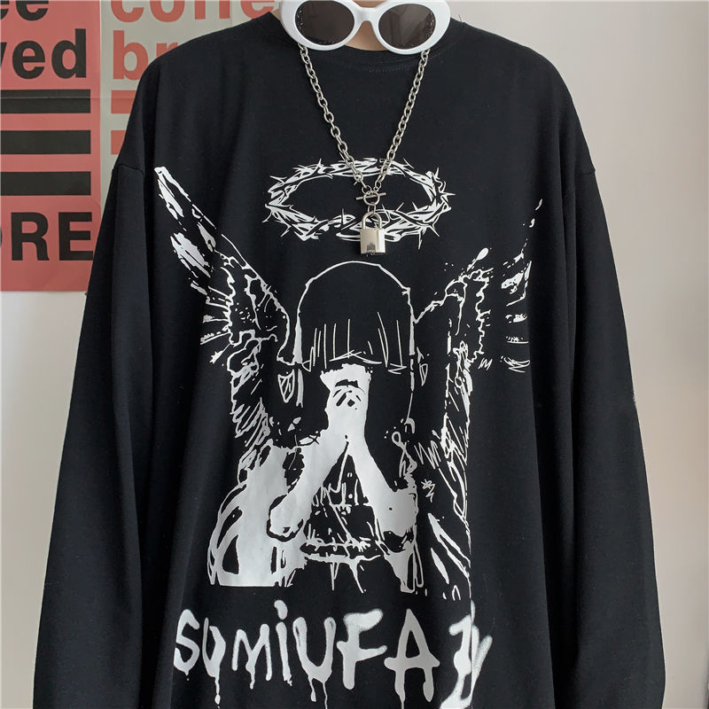 Dark Retro Hip-hop Bottoming Shirt