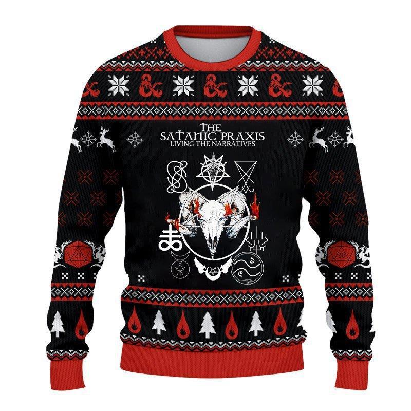 Men's And Women's Fashion Casual Digital Printing Round Neck Sweatshirt