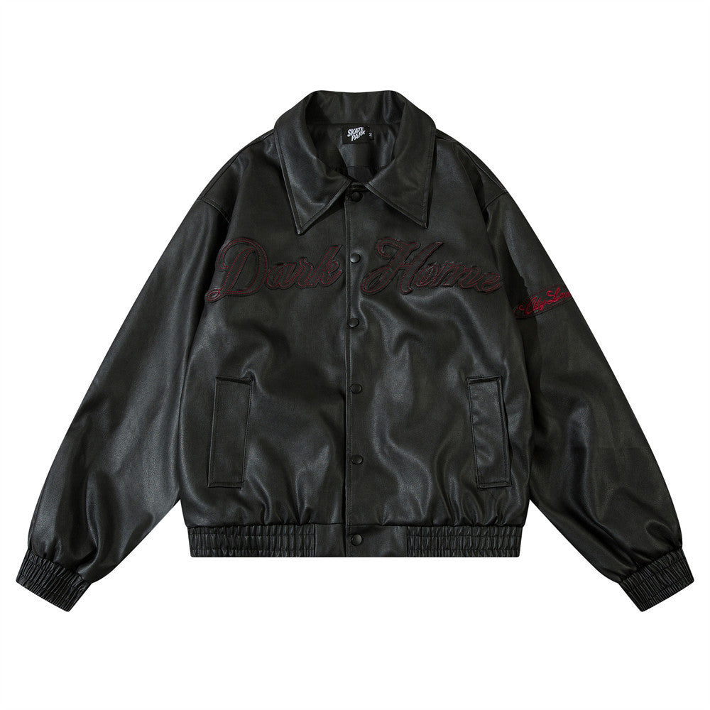 Men's Spring And Autumn Loose Trendy Punk Button Motorcycle Clothing Jacket