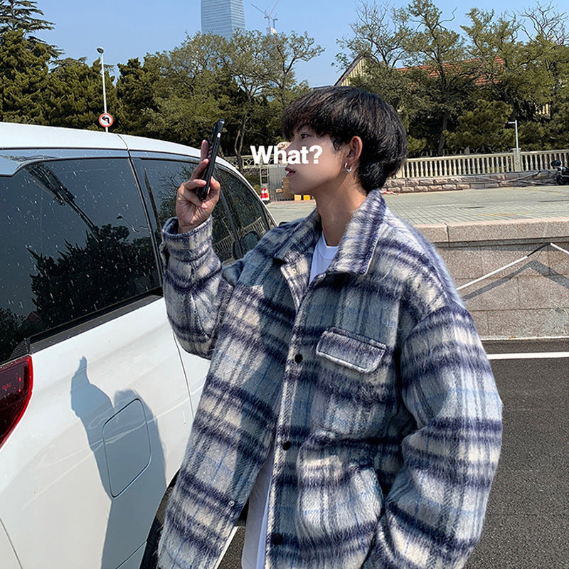 Thick Woolen Coat Men's Autumn And Winter