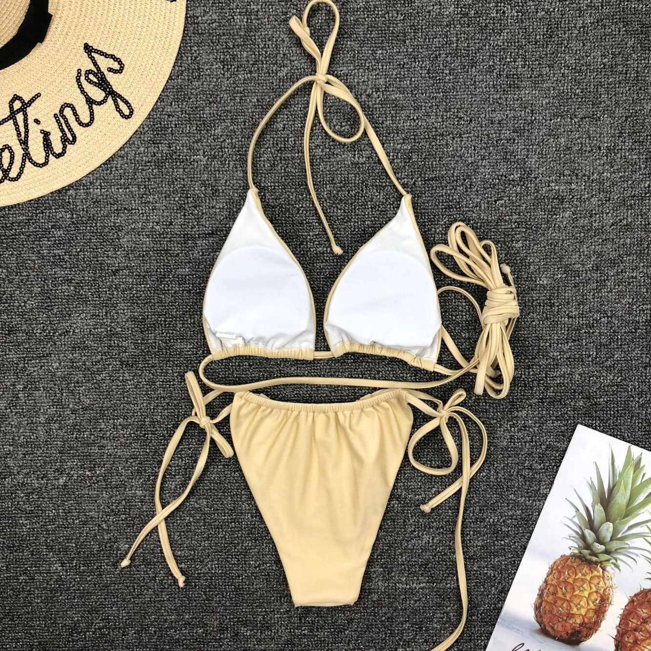 Simple bandage sexy swimsuit mini bikini