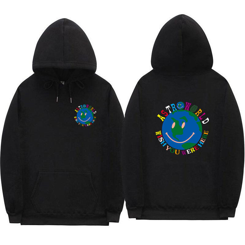 Street plus fleece hooded sweater