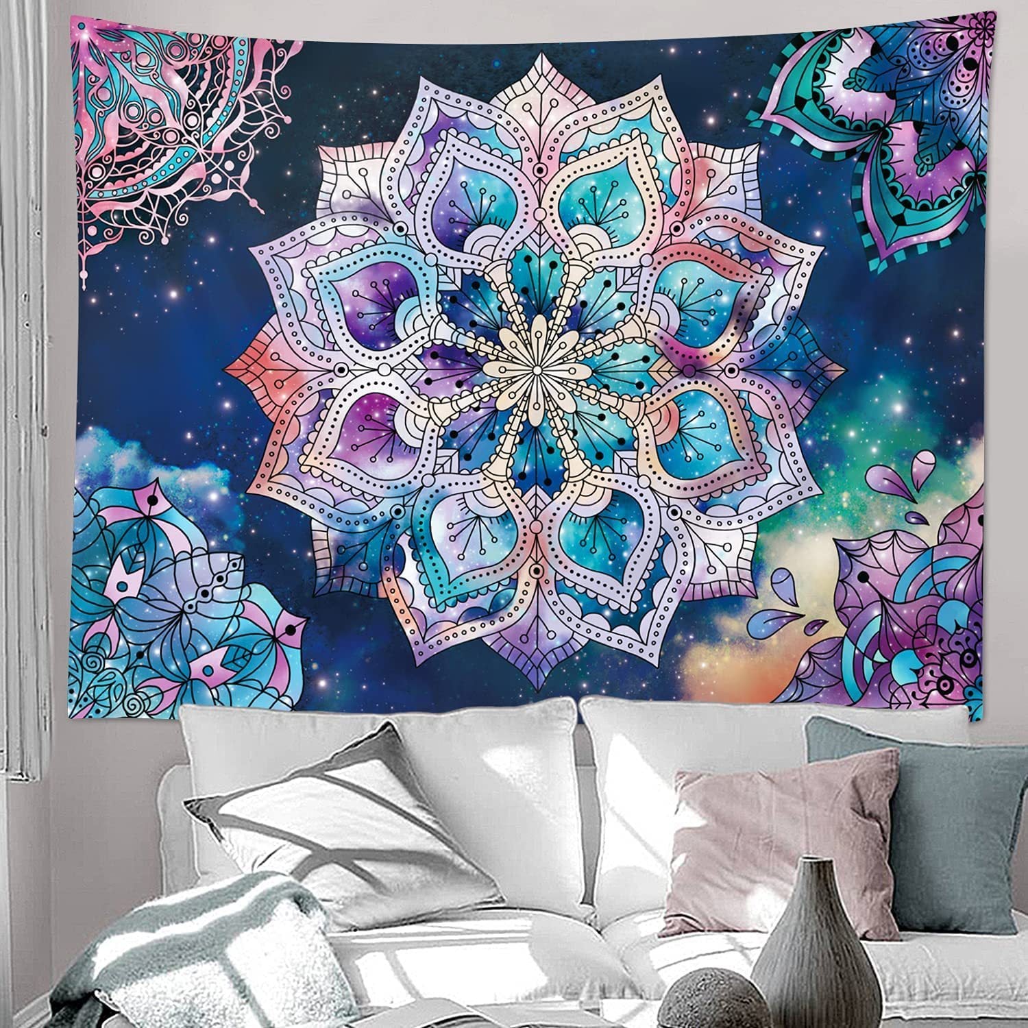 Psychedelic Mushroom Print Hip Hop Tapestry