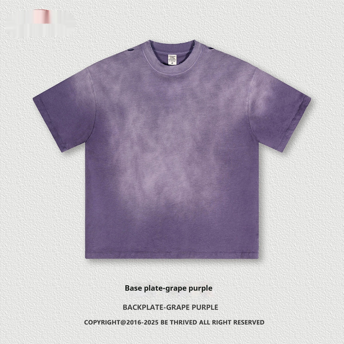 Retro Washed Round Neck Short Sleeve Men And Women