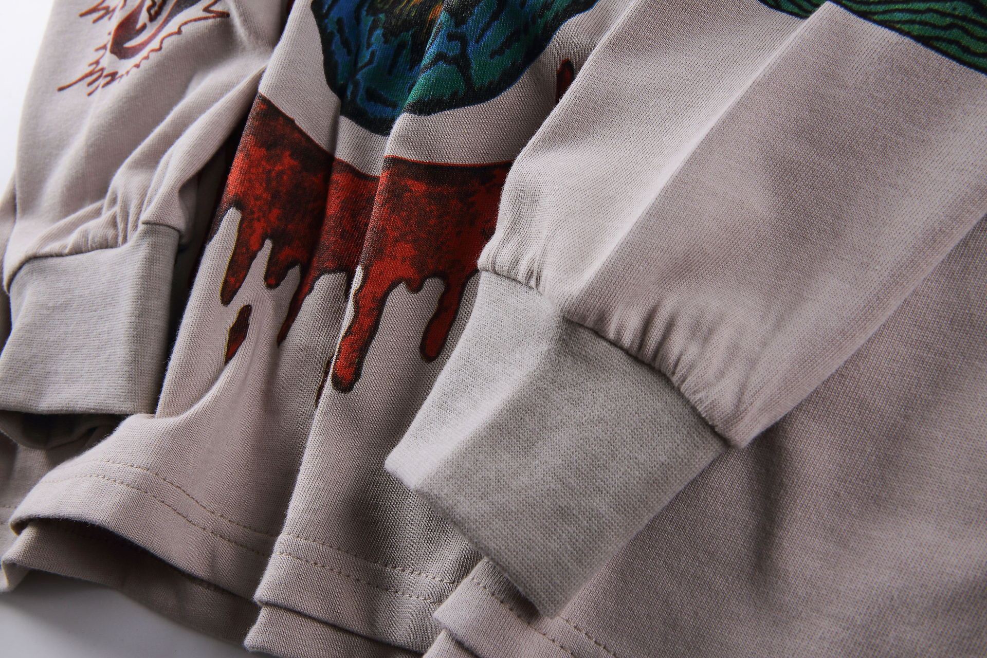 Street Skull Graffiti Coconut Long Sleeve T-Shirt